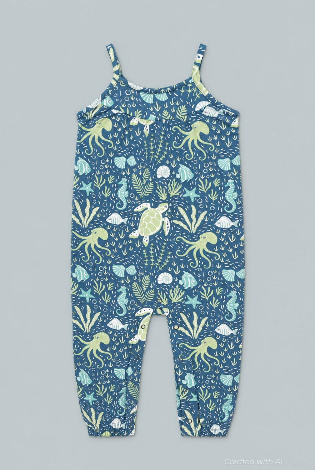 Tank Pant Romper - Under The Sea - Romper