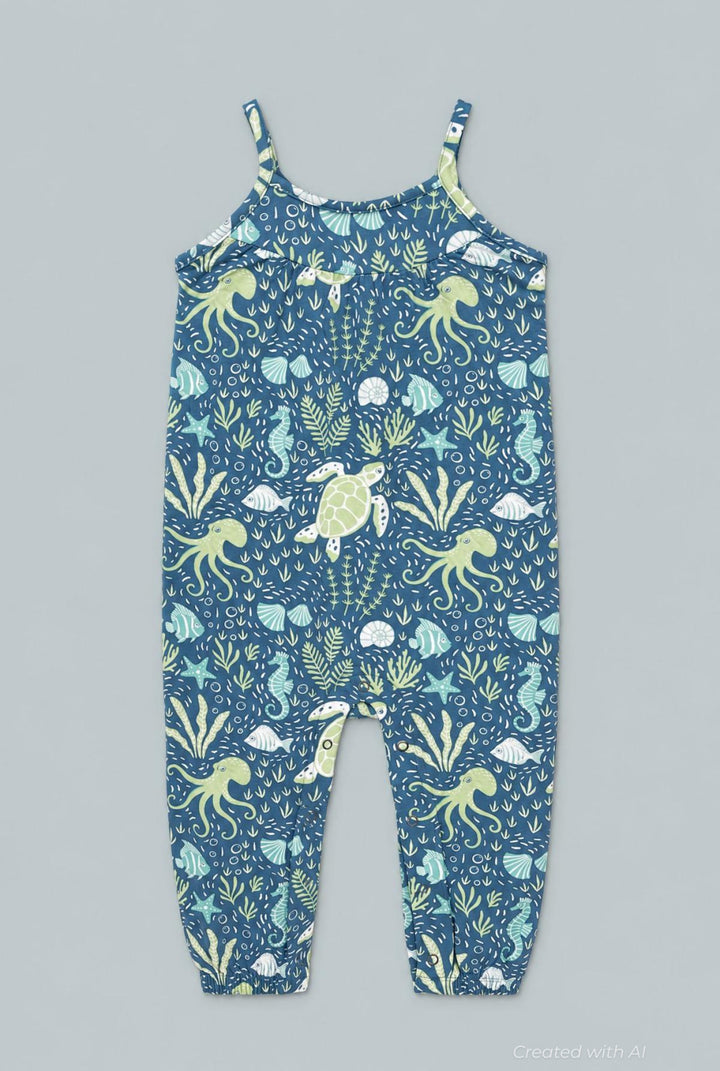 Tank Pant Romper - Under The Sea - Romper