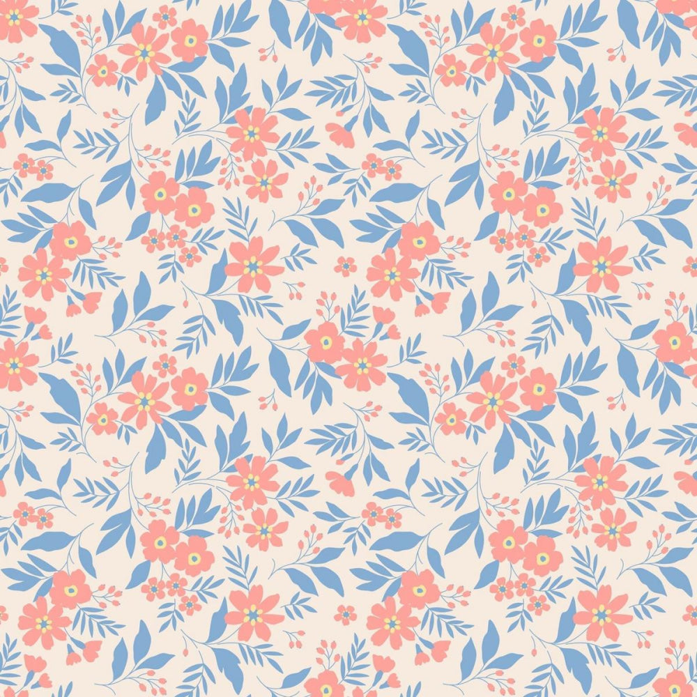Tank Pant Romper - Vintage Flower Pink - Romper