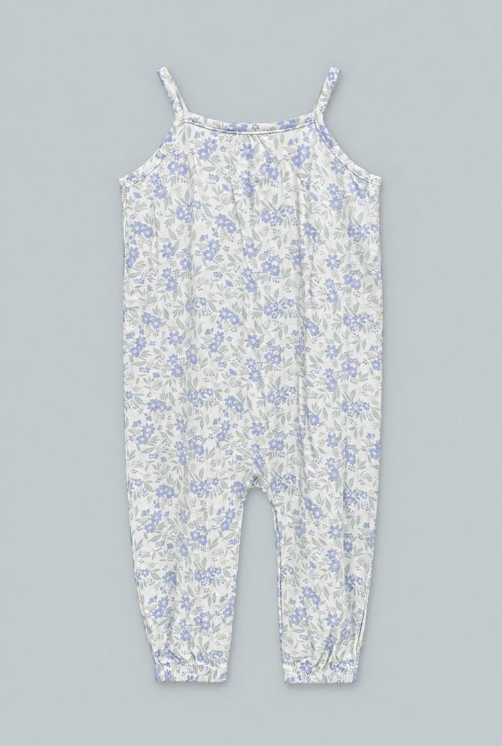 Tank Pant Romper - Vintage Flower Purple - Romper