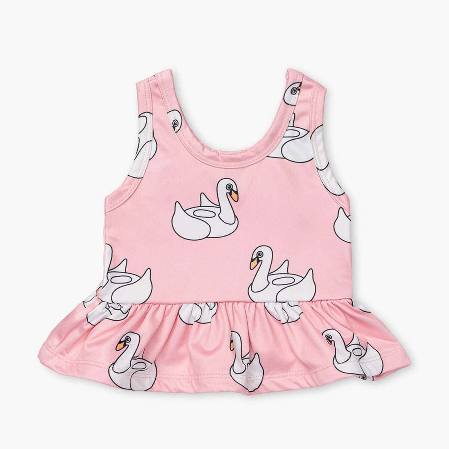 Tankini Top - Swan Floatie - Tank Top