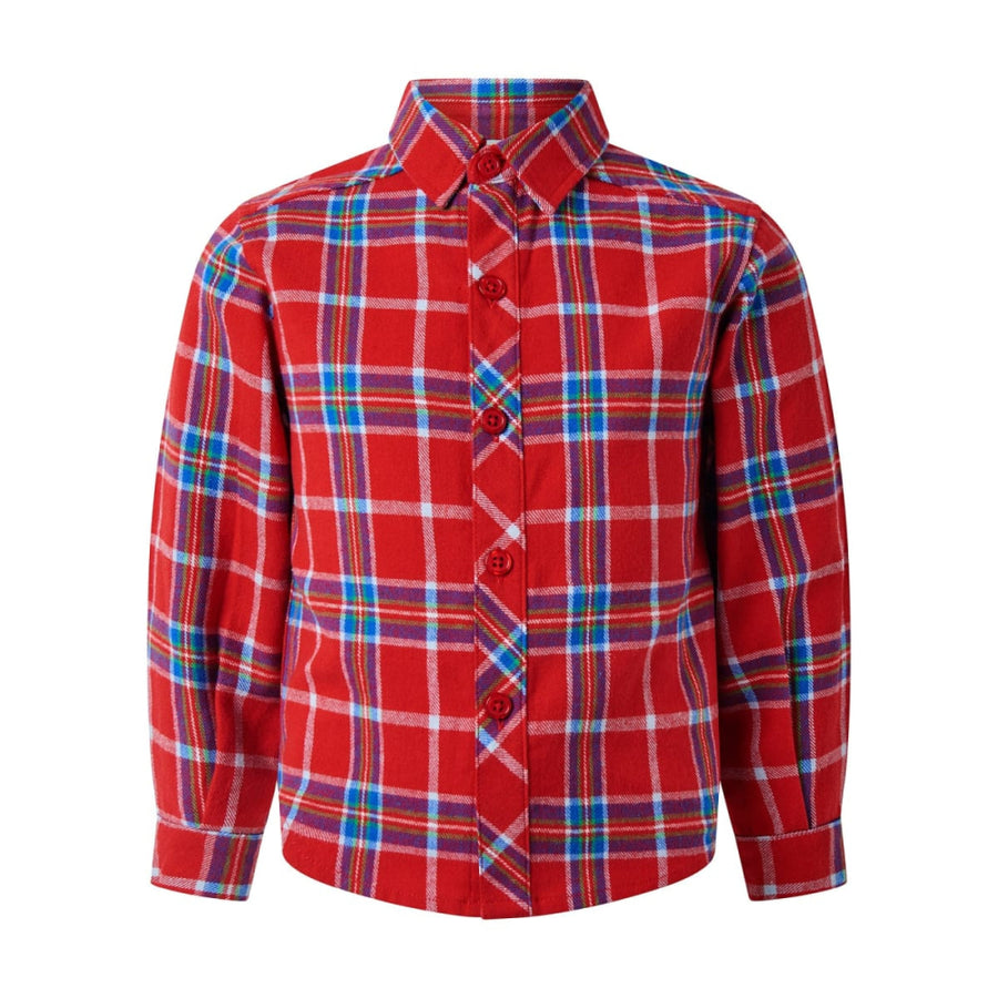 Tartan Shirt - button down shirt - baby