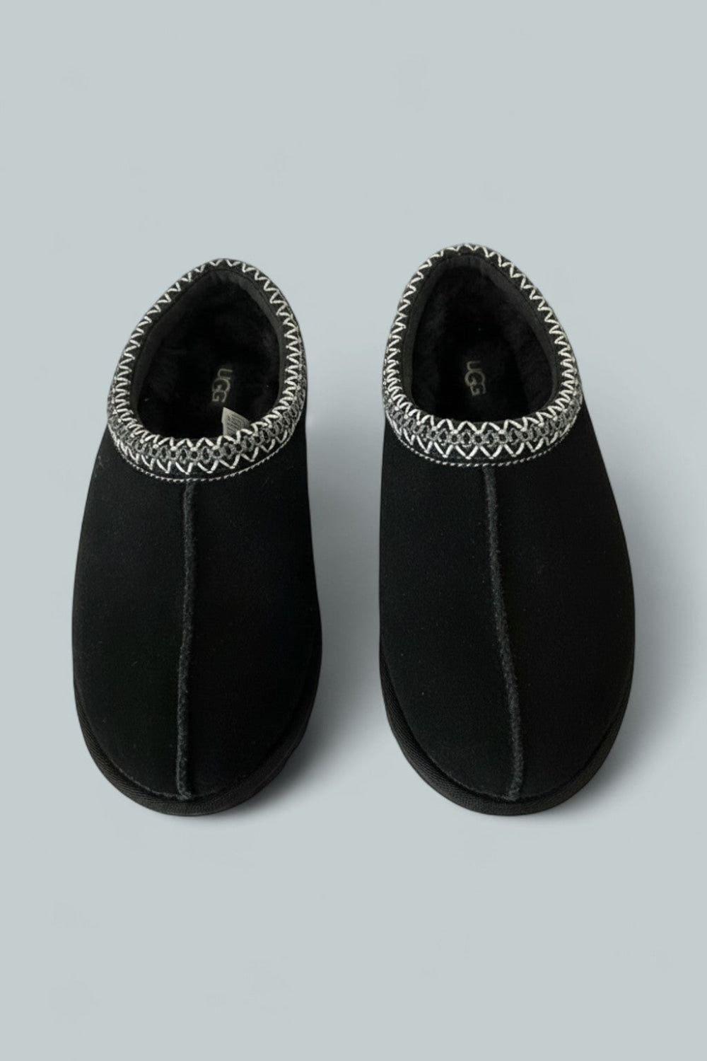 Tasman Suede Slip-On Mules - Black - US 7 (UK 5) - Mules