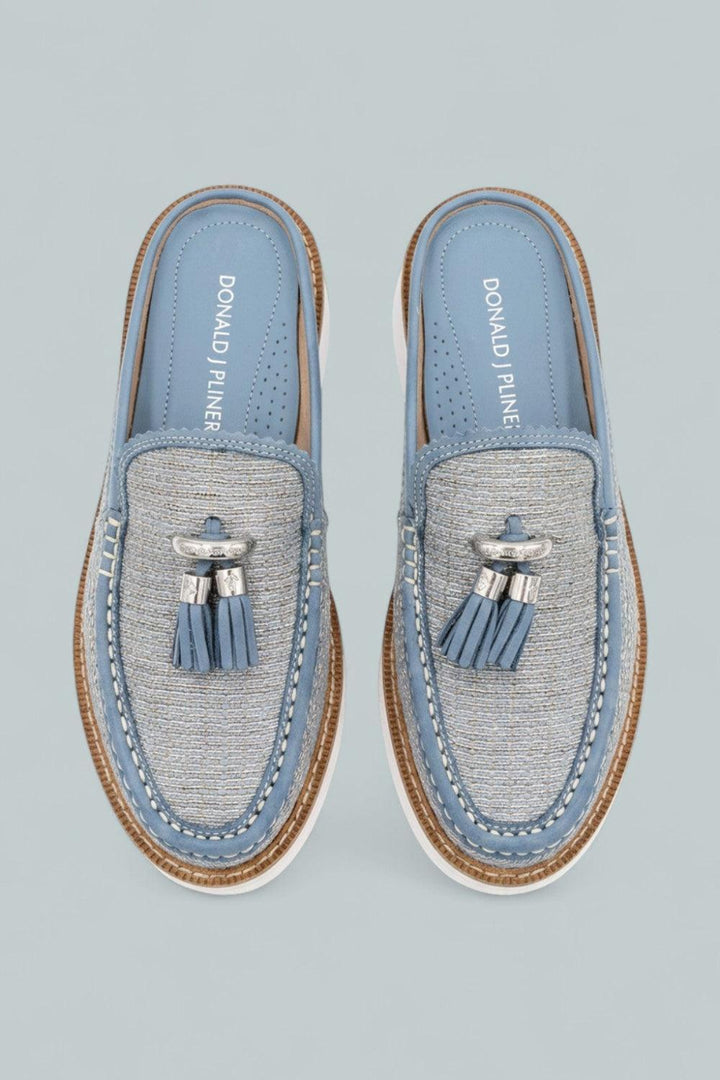 Tassel Mule Loafers - Denim - 8.5 - Sandals