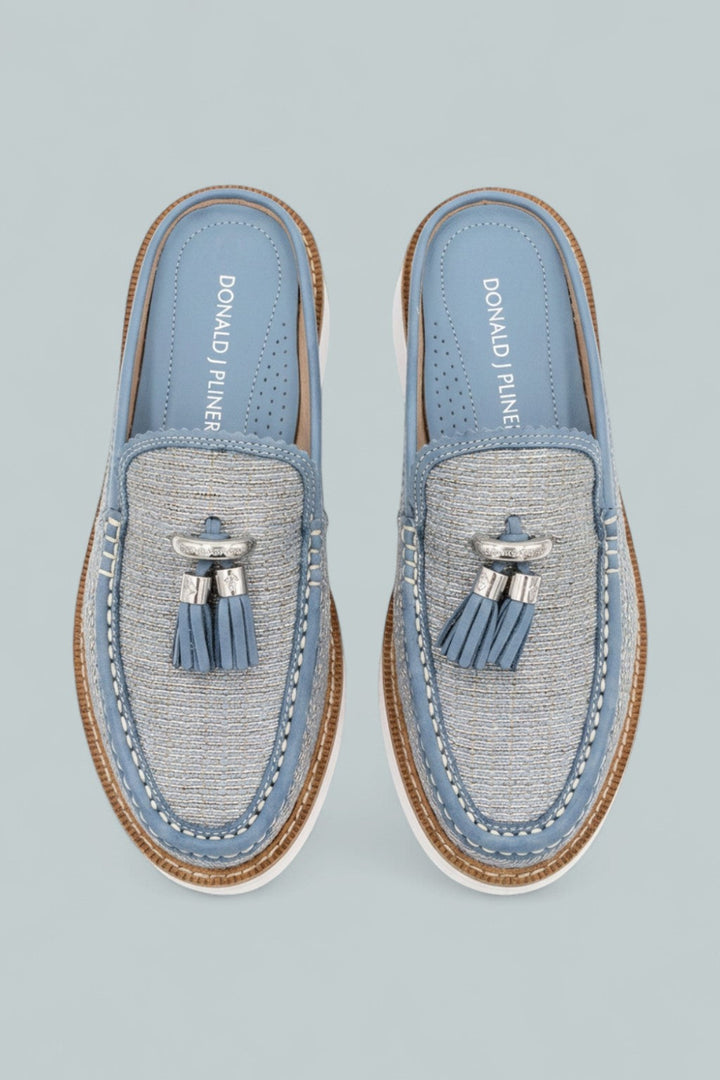 Tassel Mule Loafers - Denim - 8.5 - Sandals