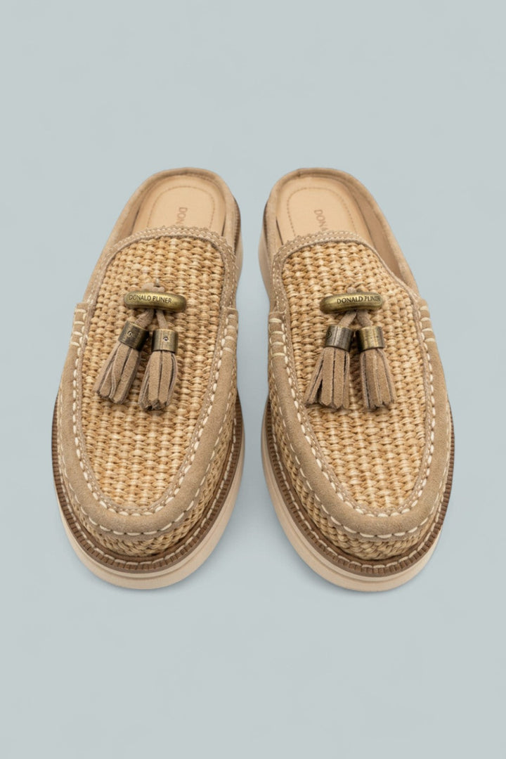 Tassel Mule Loafers - Tobacco - 6.5 - Mules