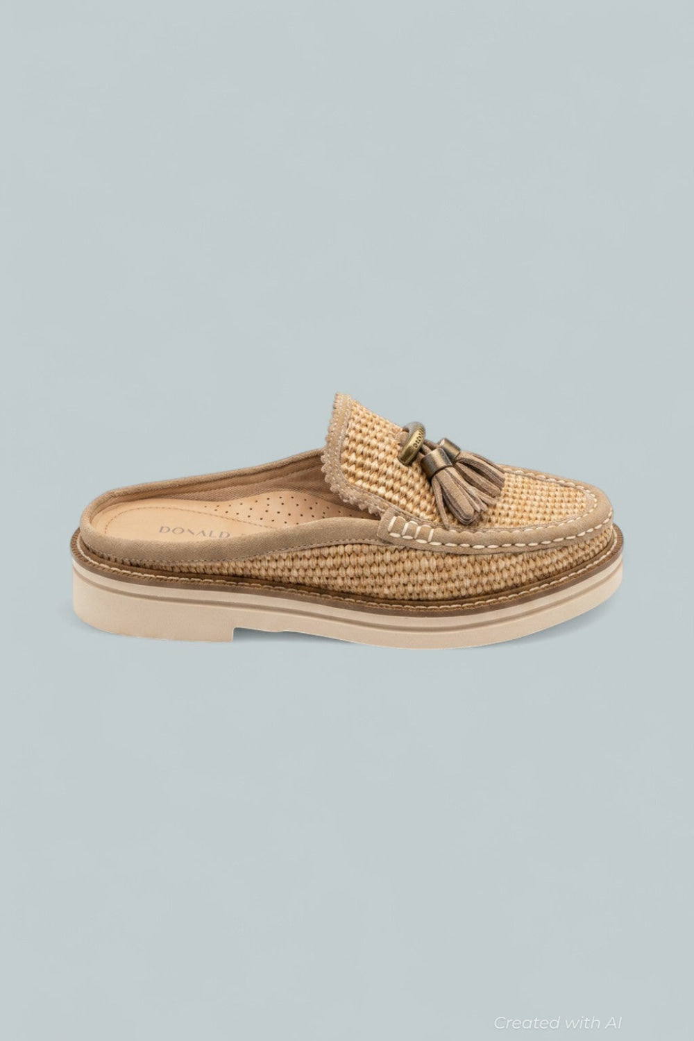 Tassel Mule Loafers - Tobacco - 6.5 - Mules