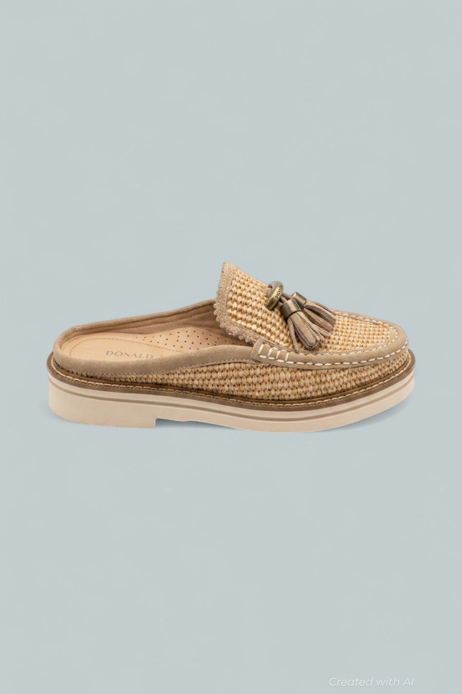 Tassel Mule Loafers - Tobacco - 6.5 - Mules