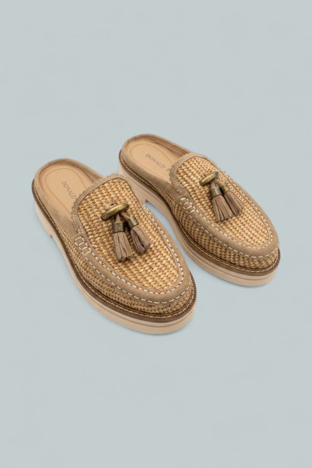 Tassel Mule Loafers - Tobacco - 6.5 - Mules
