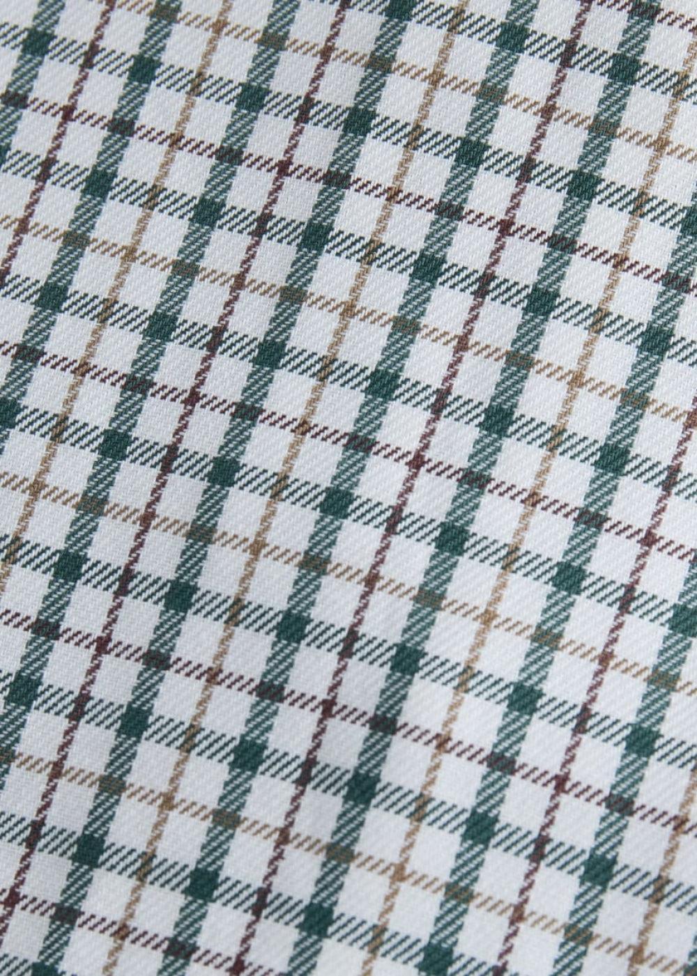 Tattersall Check Sport Shirt - Brown/Green - Collared Shirt
