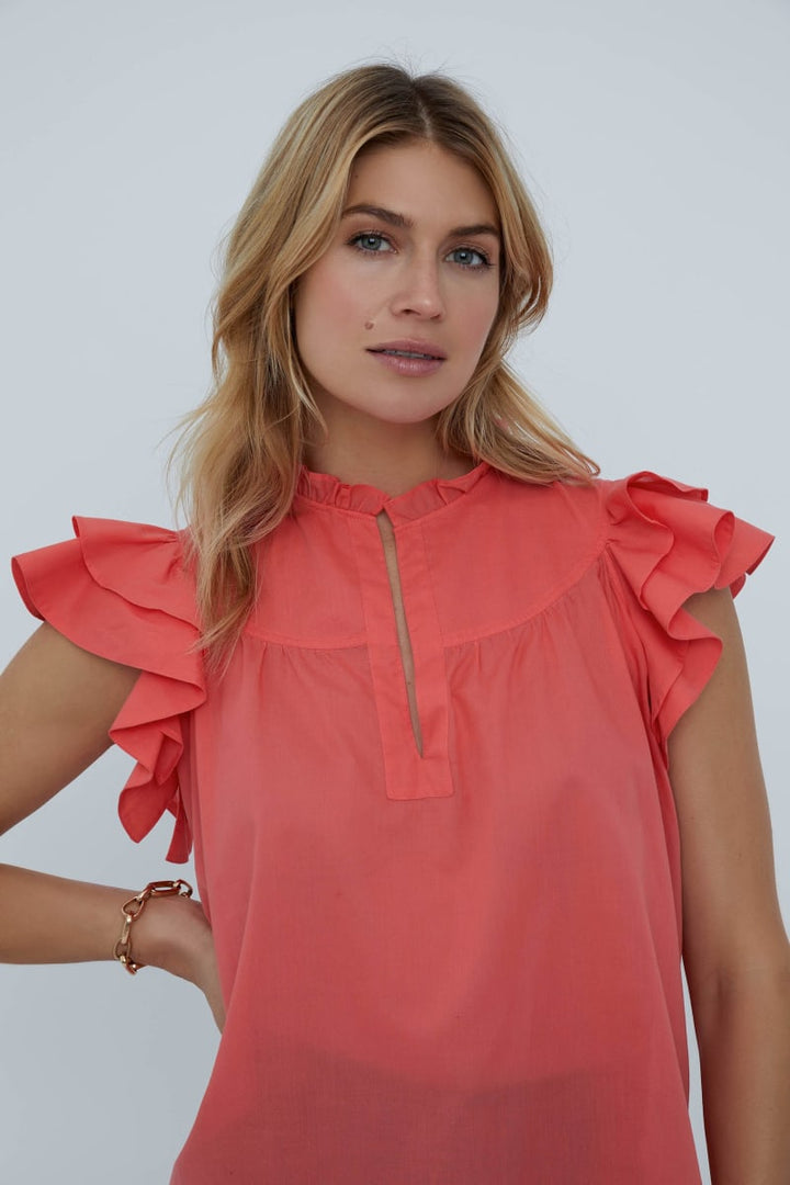 Flutter Sleeve - Coral Queen