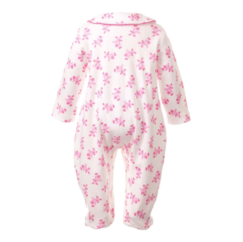 Teddy Babygro - Pink - 1m - Footies