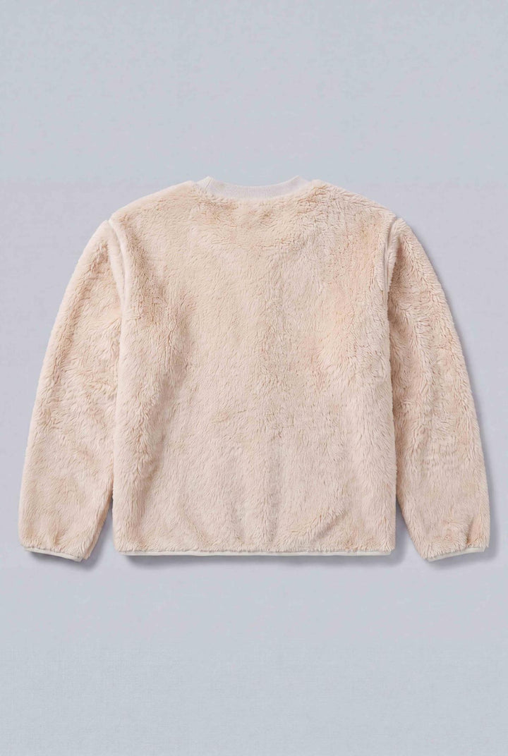 Teddy Fleece Pullover - Ivory - Pullover