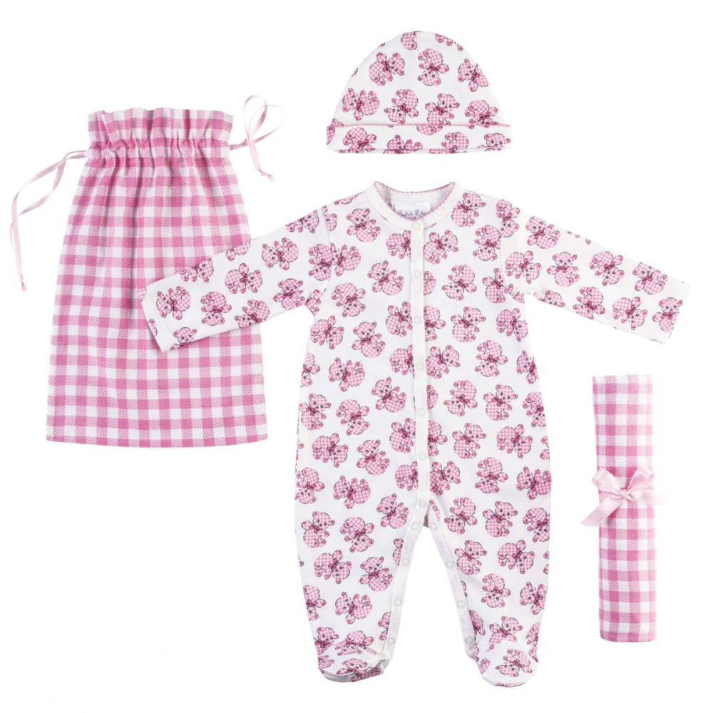 Teddy New Arrival Set - Pink - Footies