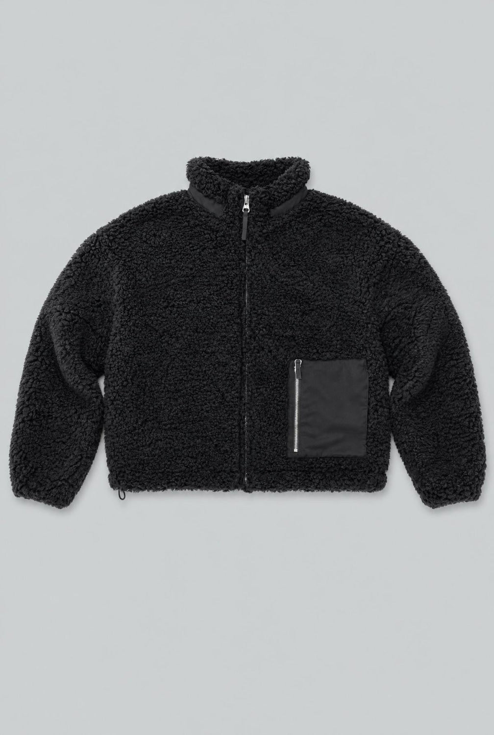 Teddy Patch Pocket Jacket - Black - Jacket