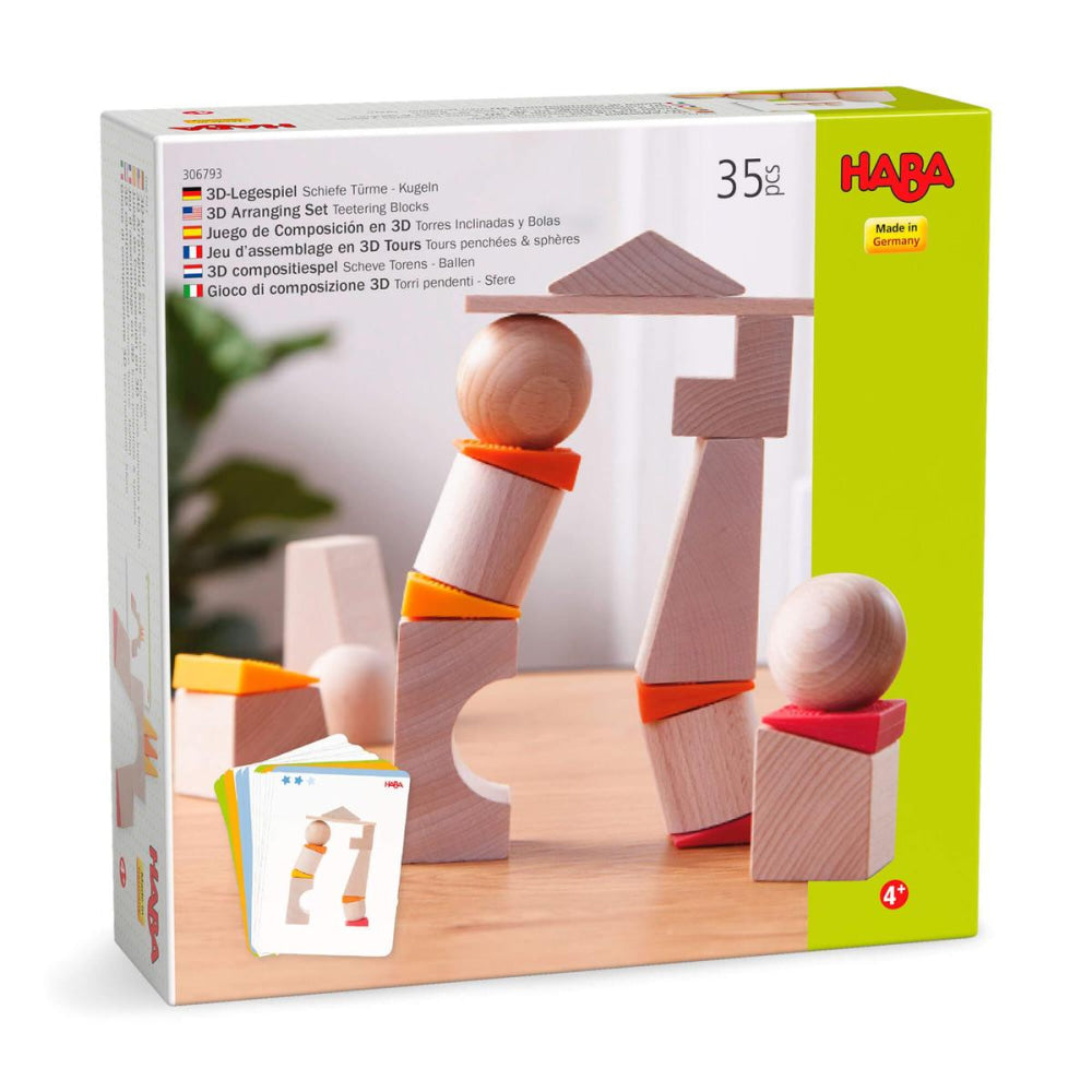 Teetering Towers Wooden Blocks - ’Wooden Toy - Baby Kids Kids Adult Baby’
