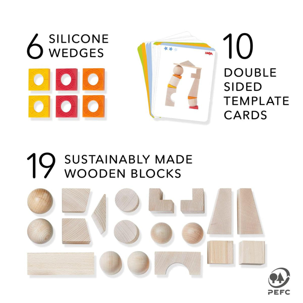 Teetering Towers Wooden Blocks - ’Wooden Toy - Baby Kids Kids Adult Baby’