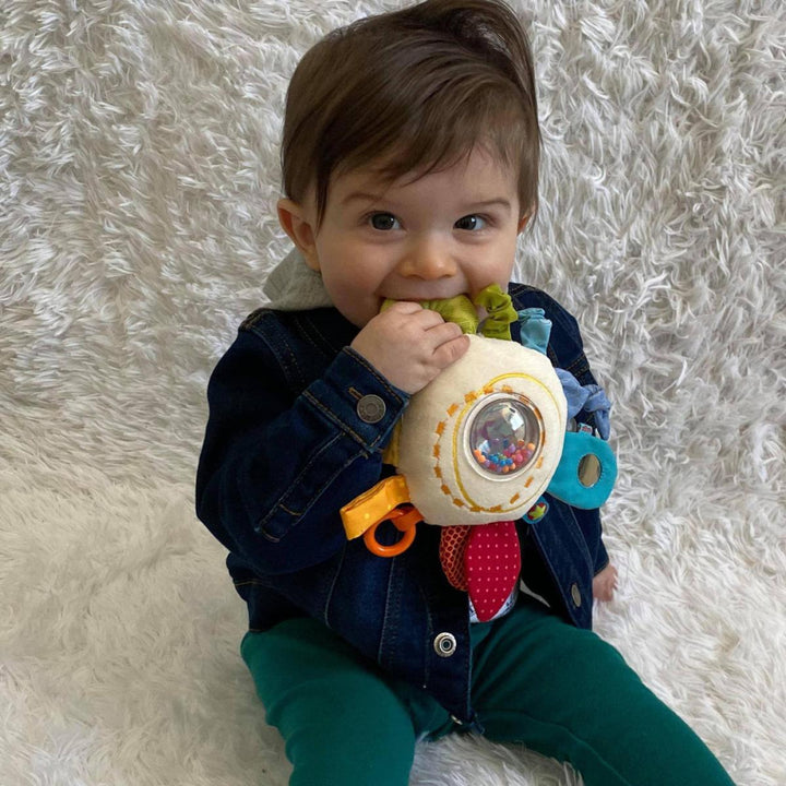 Teether Cuddly Rainbow Round Activity Toy - ’Teether - Baby Kids Adult’