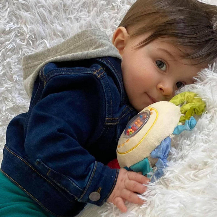 Teether Cuddly Rainbow Round Activity Toy - ’Teether - Baby Kids Adult’