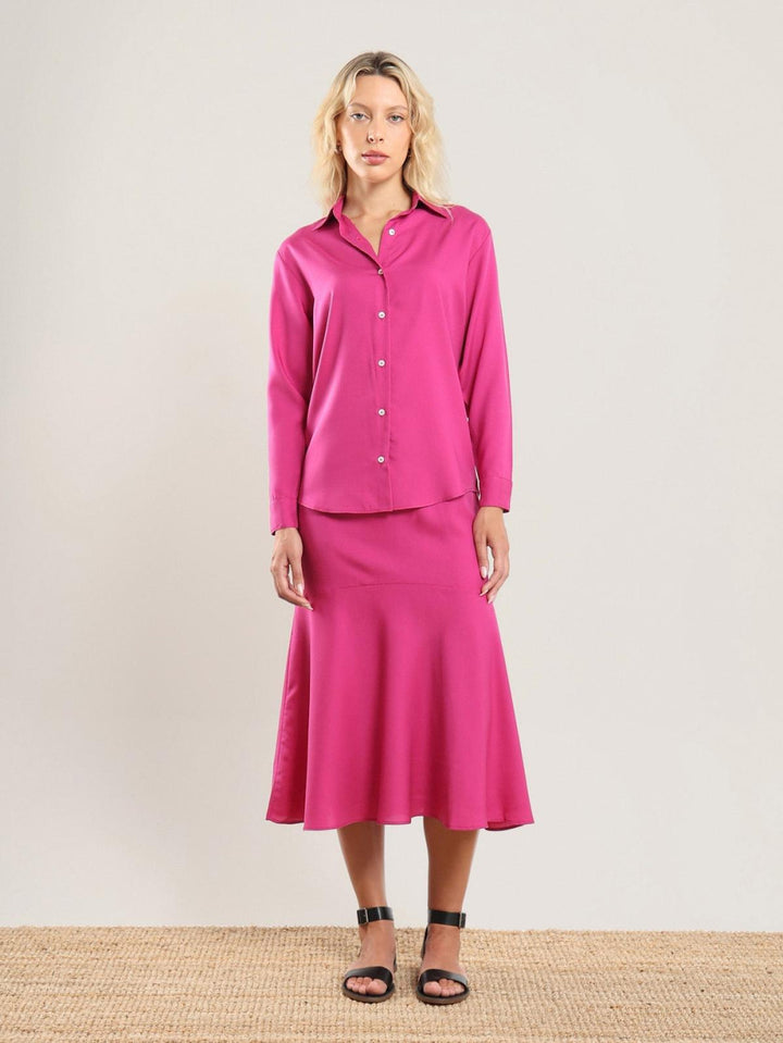 Tencel Button Up - Bougainvillea - Button Down Shirt