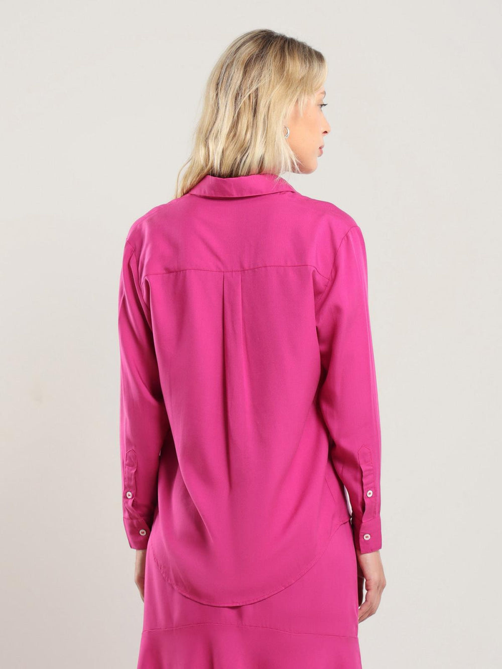 Tencel Button Up - Bougainvillea - Button Down Shirt