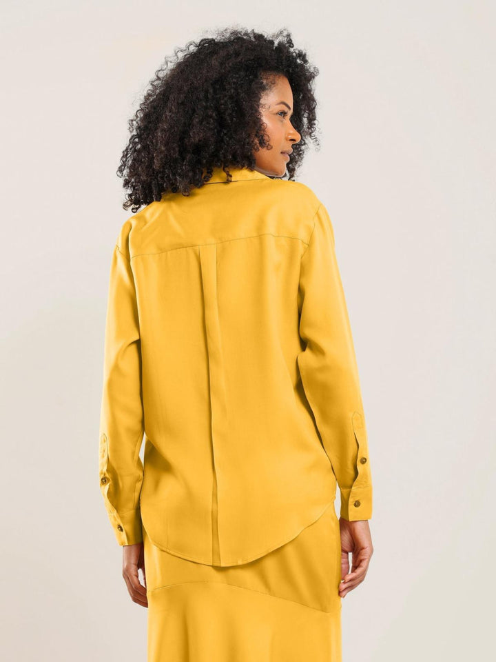 Tencel Button Up - Honey - Button Down Shirt