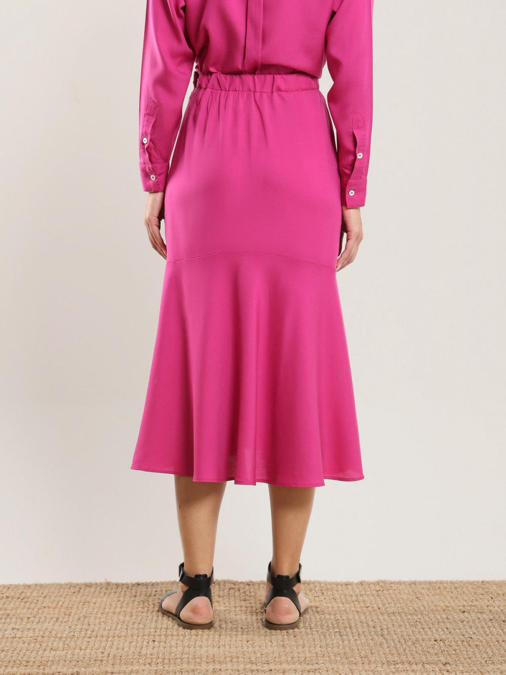 Tencel Flared Skirt - Bougainvillea - Skirt