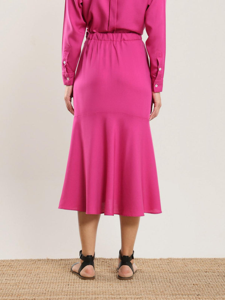 Tencel Flared Skirt - Bougainvillea - Skirt