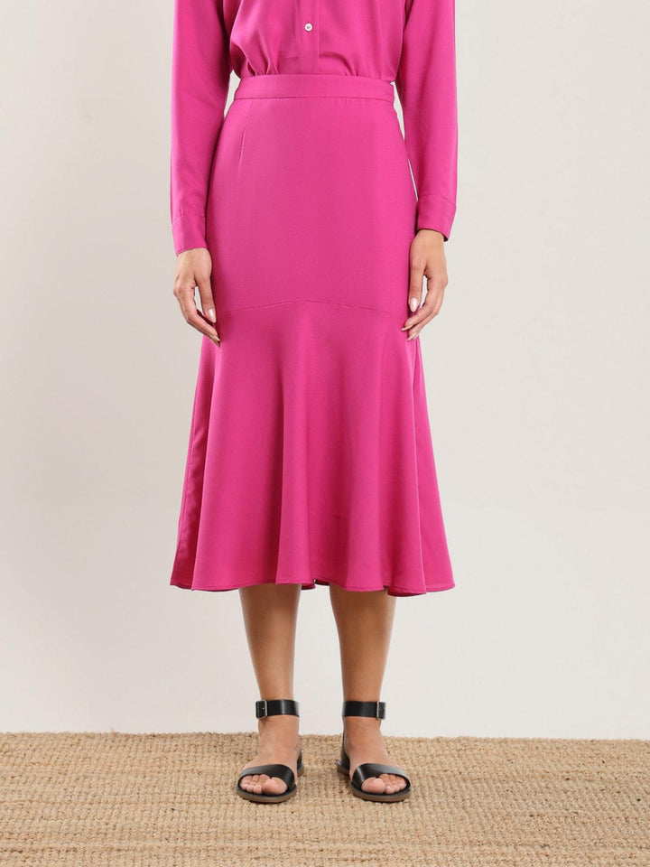 Tencel Flared Skirt - Bougainvillea - Skirt