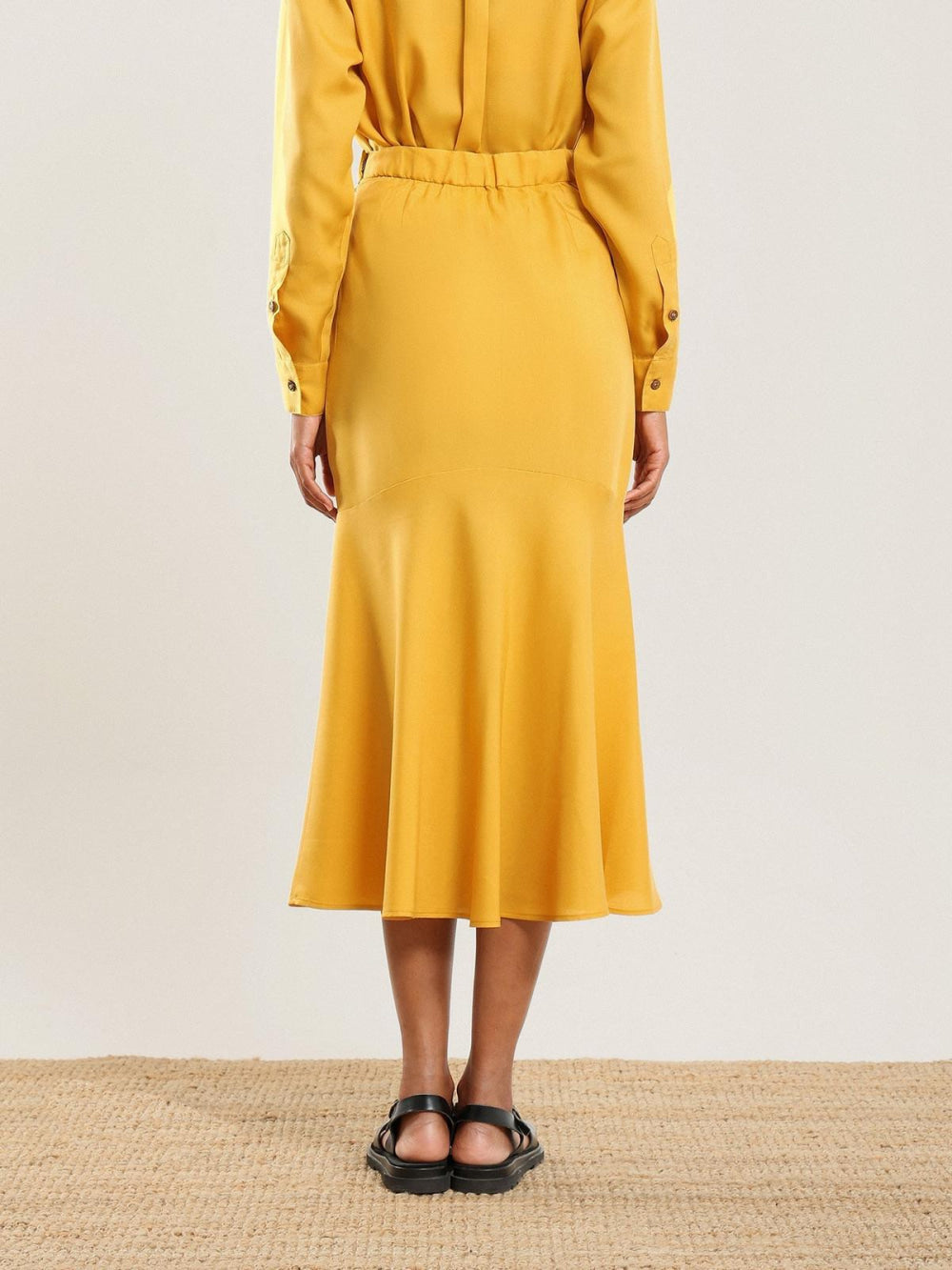 Tencel Flared Skirt - Honey - Skirt