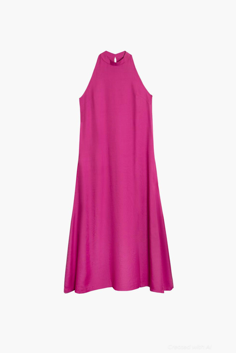 Tencel Halter Dress - Bougainvillea - Dresses