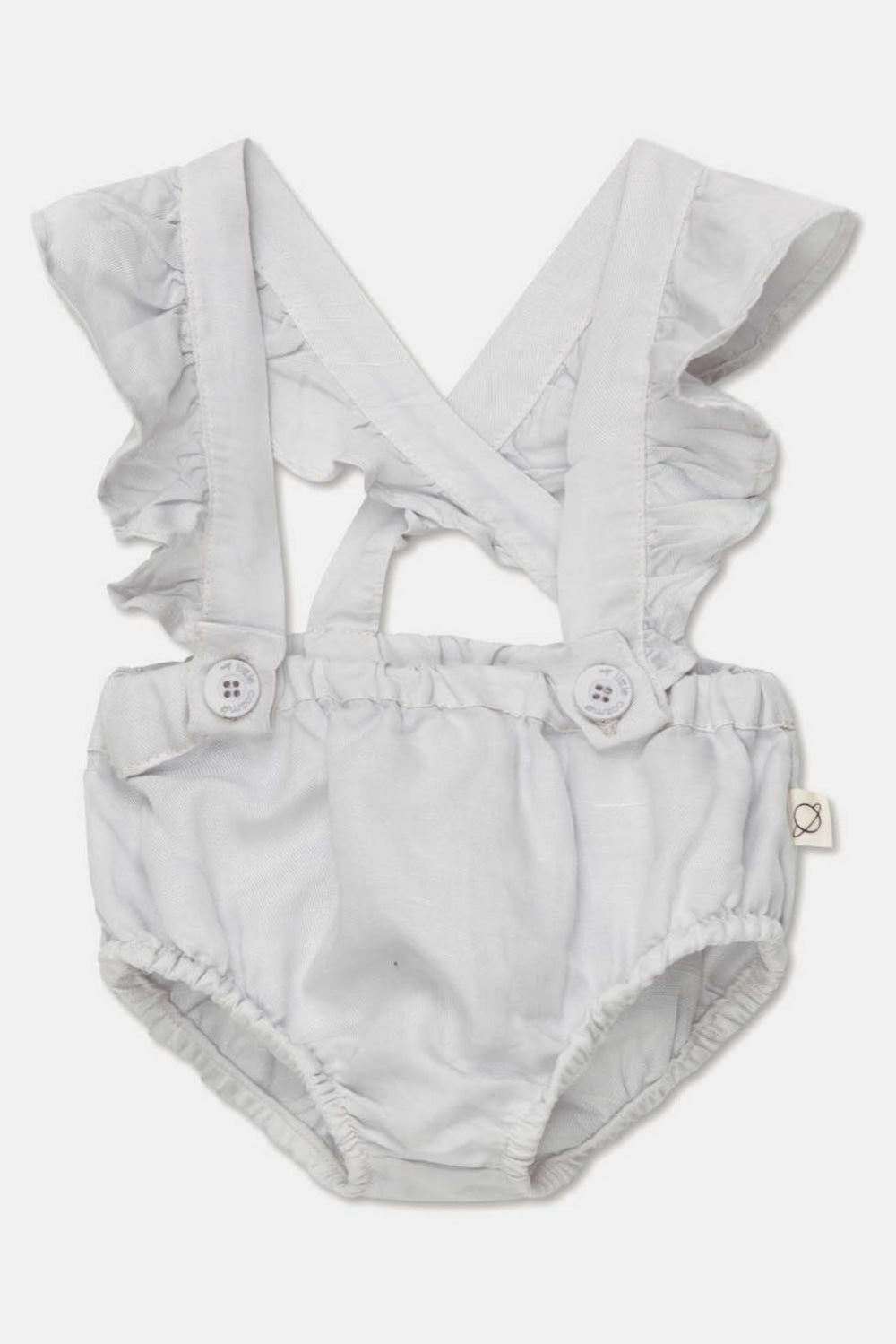Tencel linen baby bloomers - Soft grey - Overalls