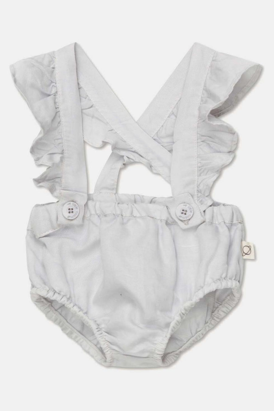 Tencel linen baby bloomers - Soft grey - Overalls