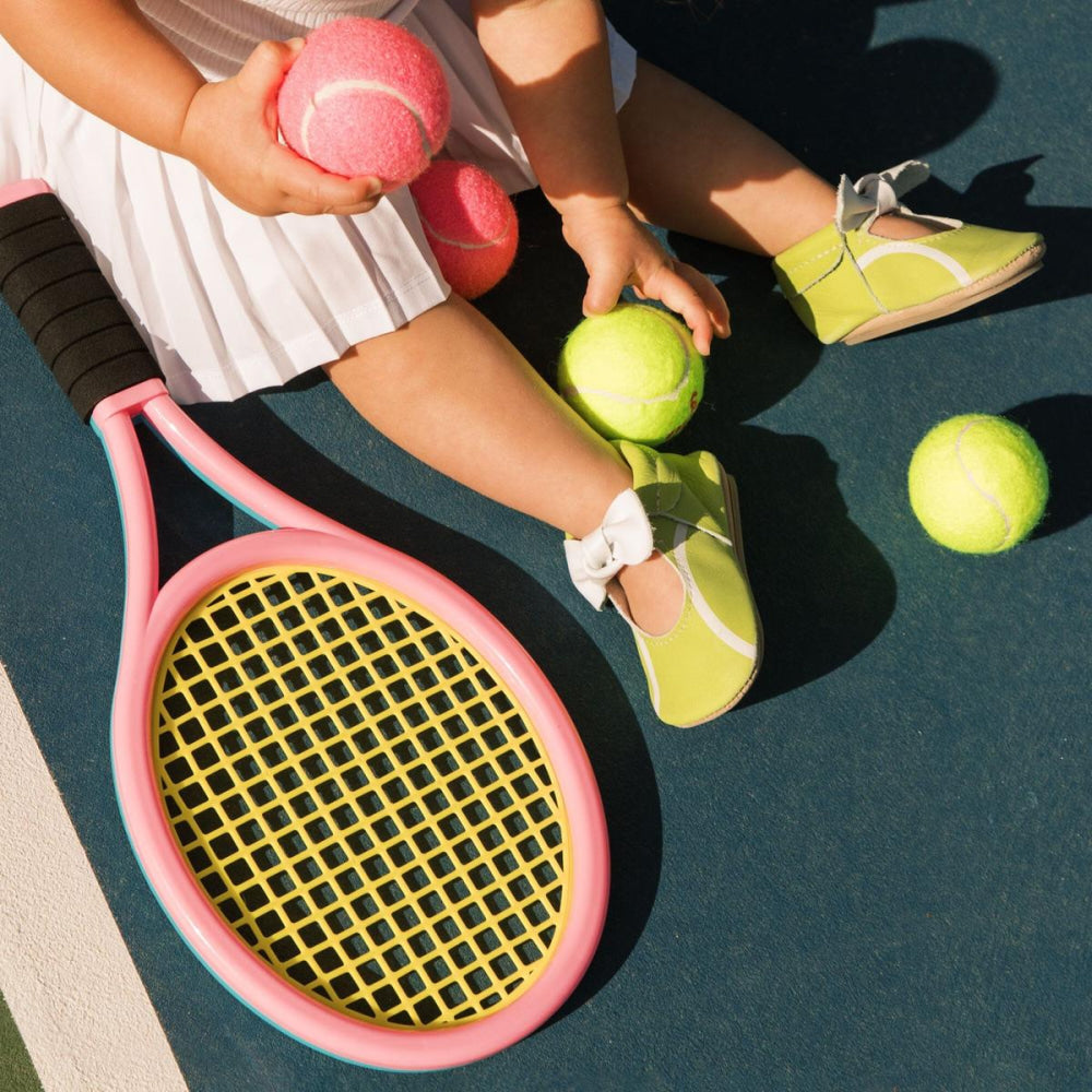 Tennis Match Knotted Bow Baby Shoe - ’Flats - Baby Kids Adult All’