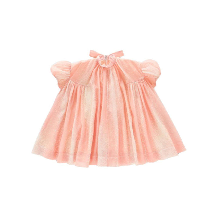 Tent Dress with Puff Sleeves - Pink - Dresses