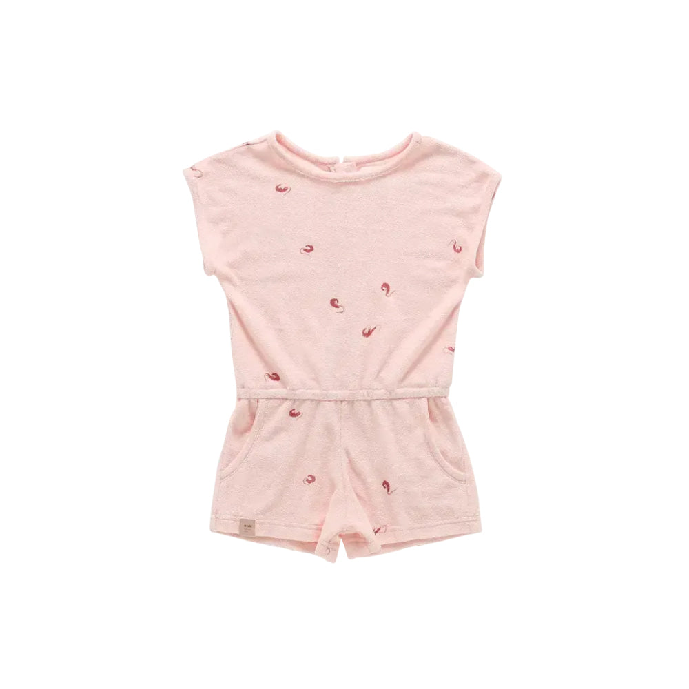 Terry Romper - Pink - Romper