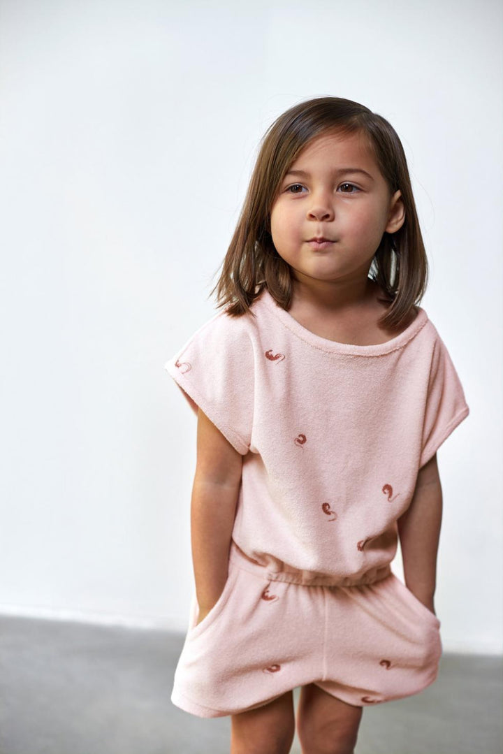 Terry Romper - Pink - Romper