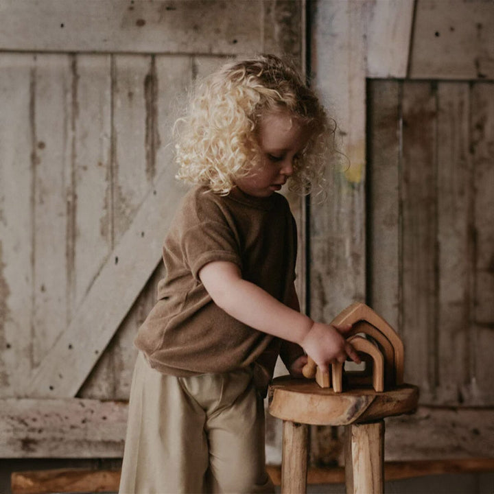 The Terry Boxy Tee - Walnut Shirts The Simple Folk 