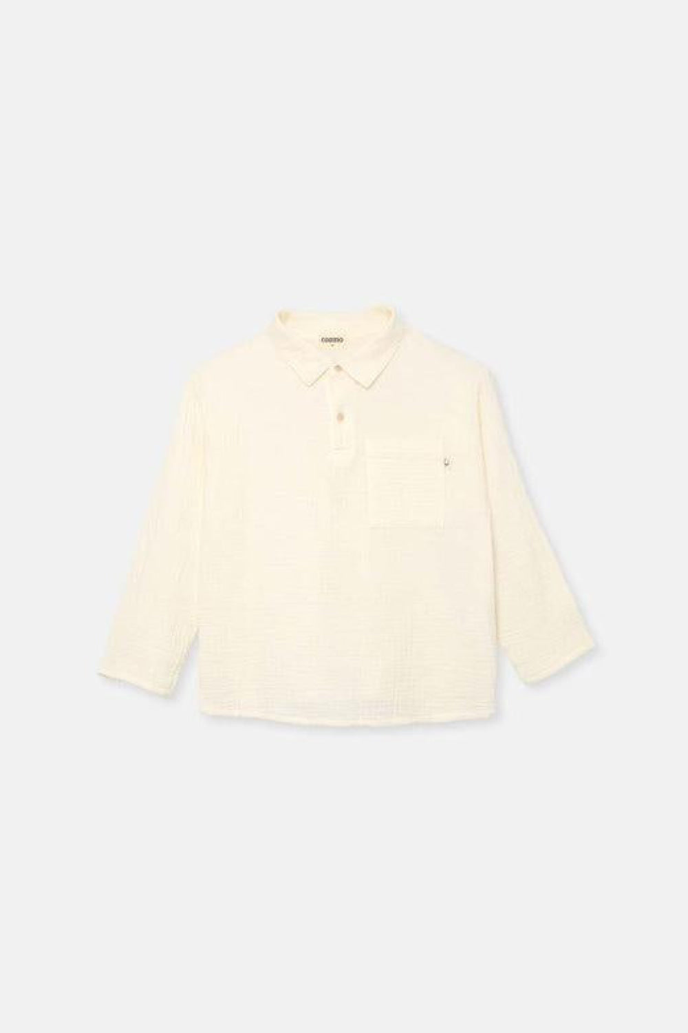 Textured Baby Shirt - Ivory - Shirt