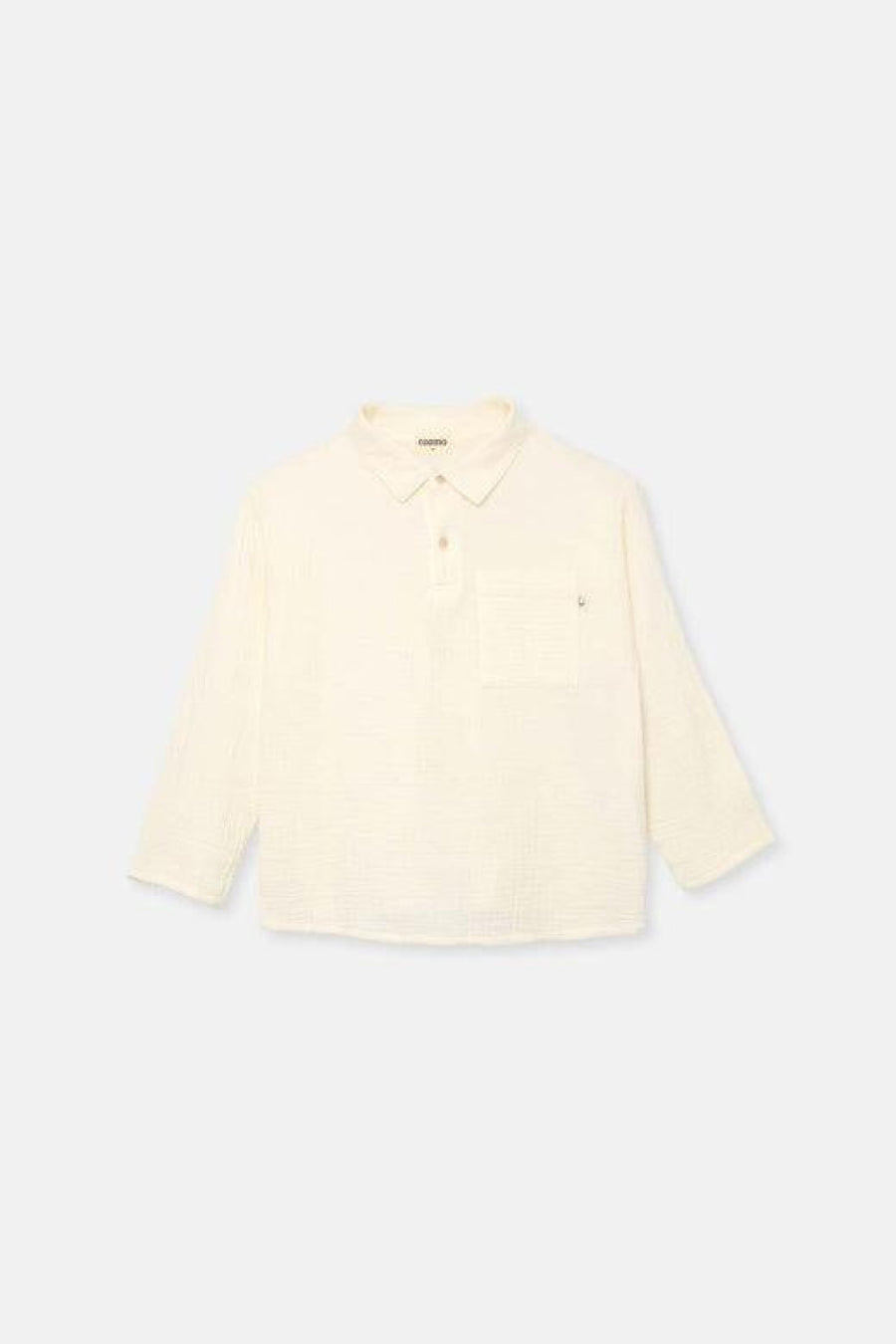 Textured Baby Shirt - Ivory - Shirt