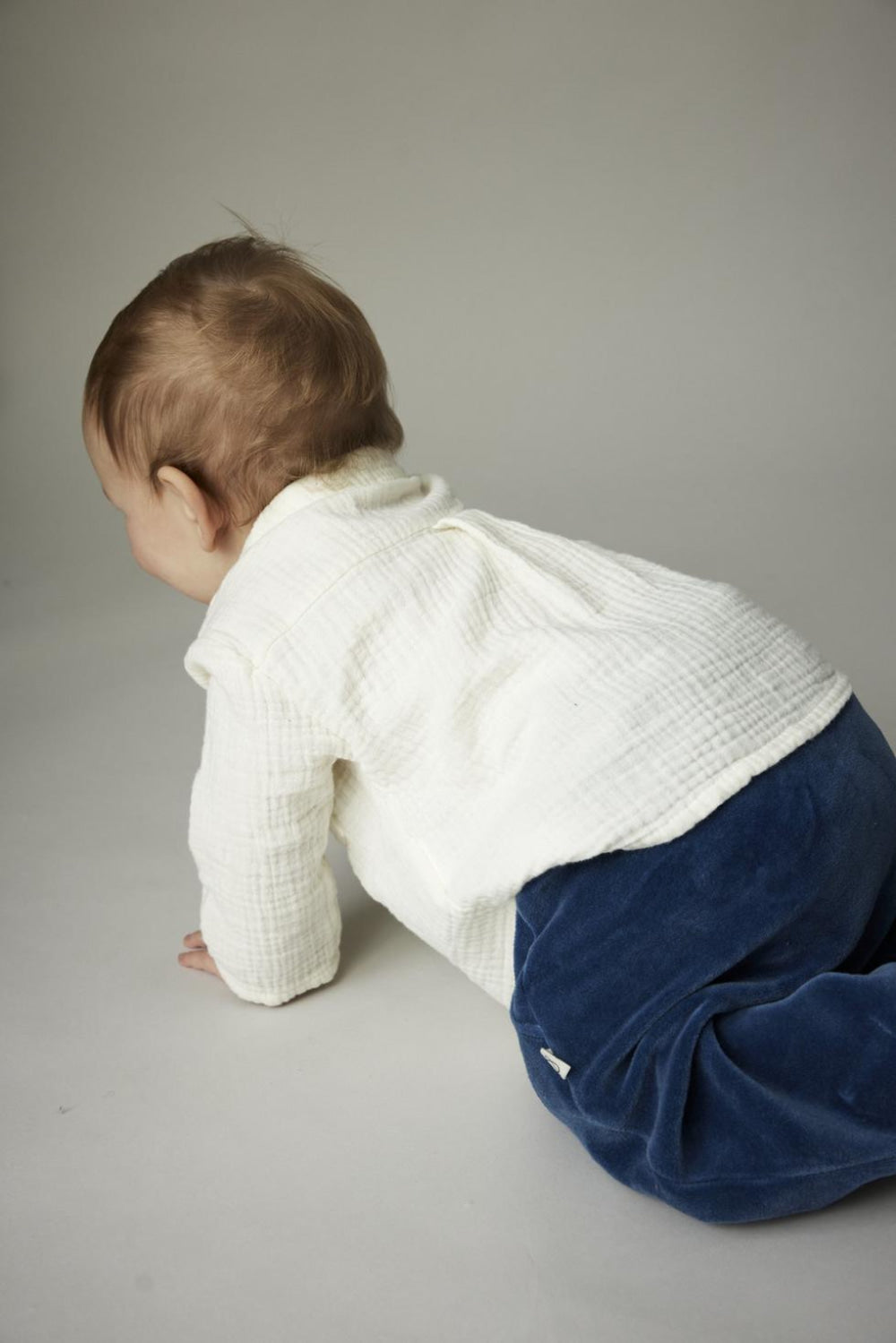 Textured Baby Shirt - Ivory - Shirt