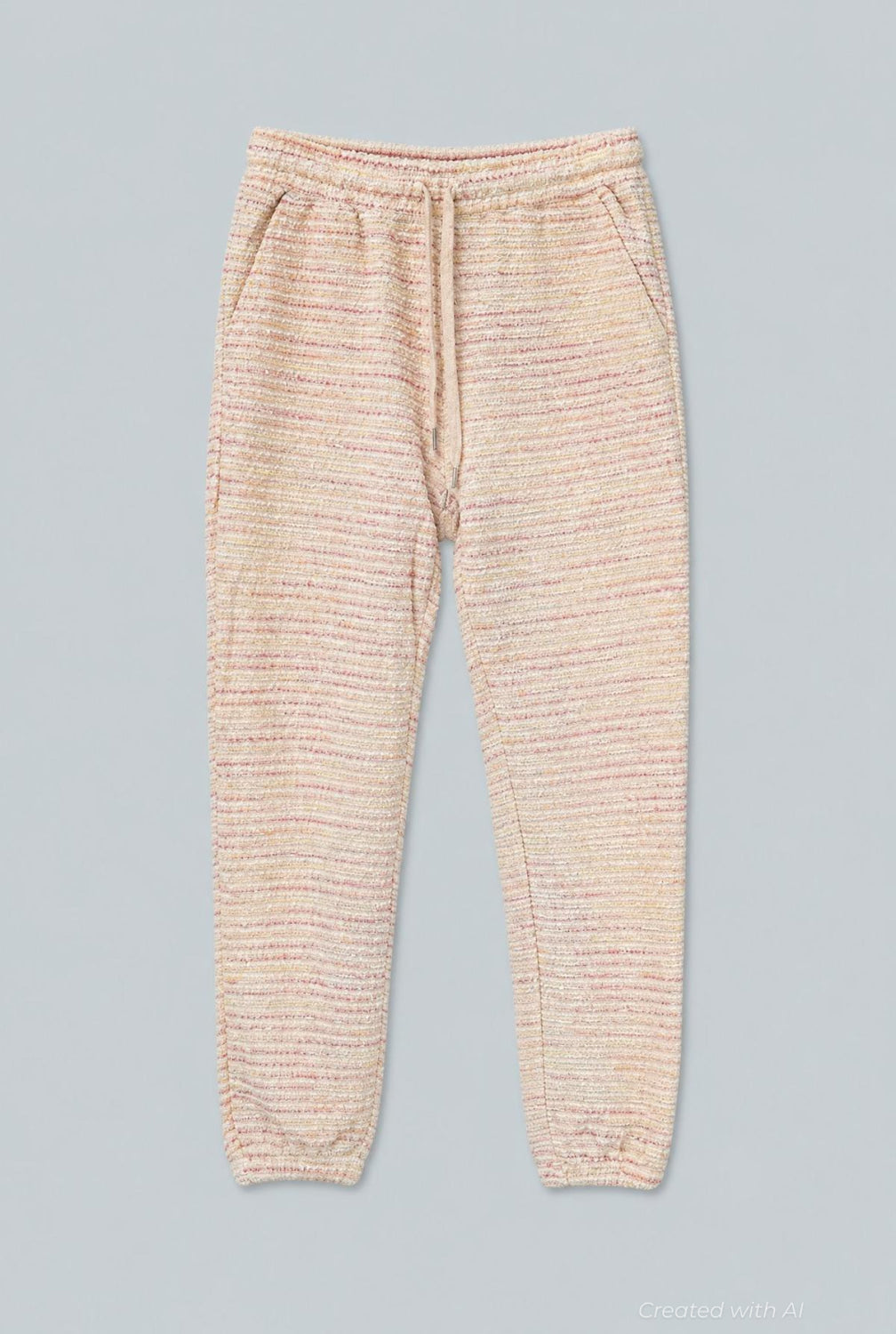 Textured Sweatpants - Cream Multi - Sweatpant