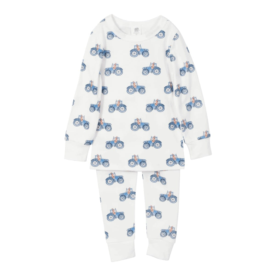 Long John Pajama Set - Tractor Bunny