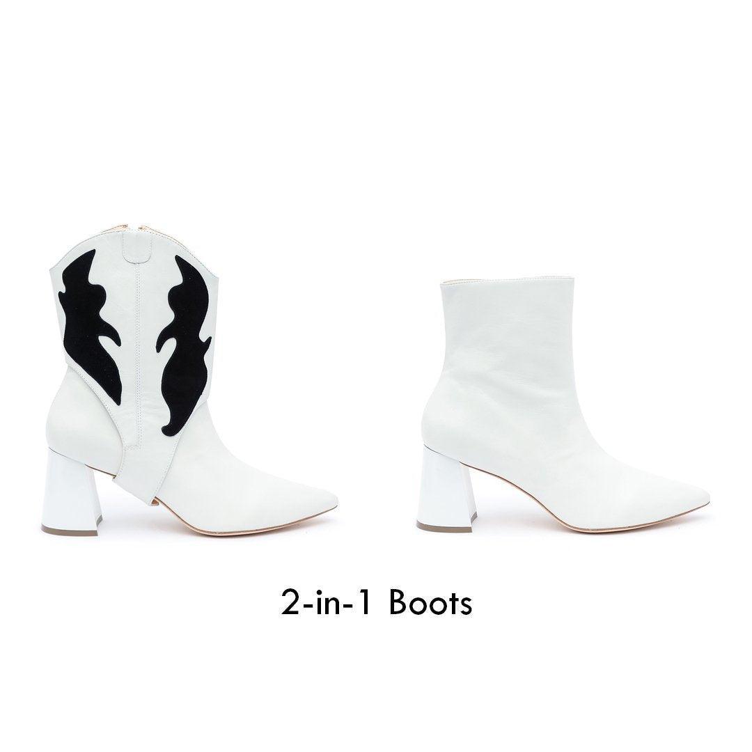 White Boot + Oakley Strap - White