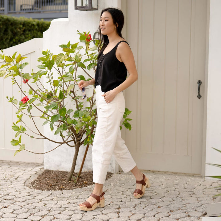 All-Day Open Toe Clog - Brandy - FINAL SALE