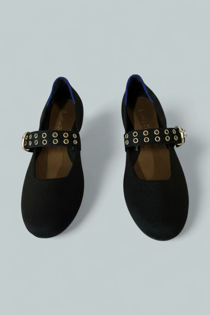 The Ballet Mary Jane Women’s Dress Flats - Black - 7.5 M - Flats