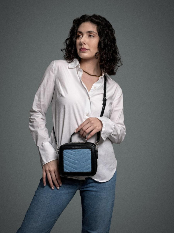 The BARBY - Black & Denim - One Size - Crossbody