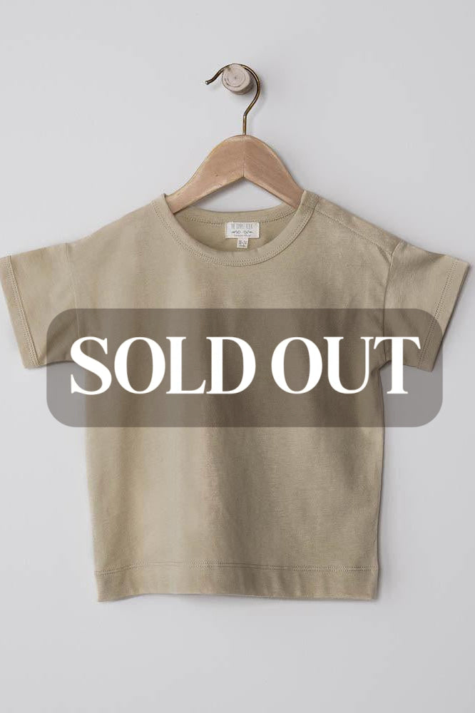 The Boxy Tee - Sand - T-shirt