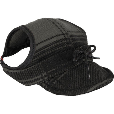 The Critter Kromer Cap for Dogs – Gray/Black Plaid - Gray/black Plaid - FINAL SALE - Cap