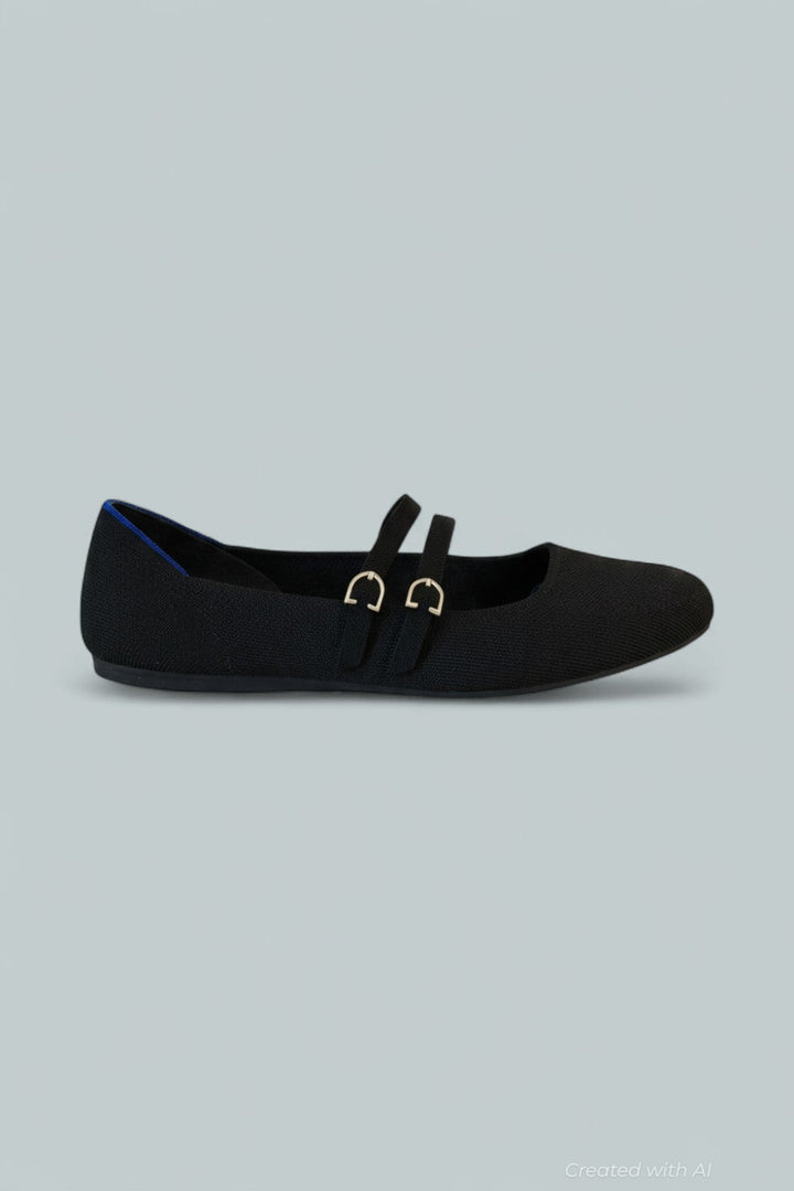 The Double Buckle Mary Jane - Black - 11 - Mary Jane